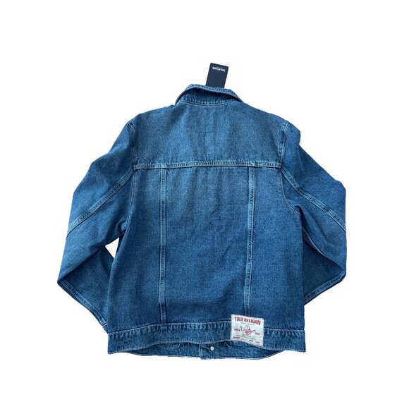 True Religion Jesse SN Trucker Jacket Storm Wash ( S ) - Picture 4 of 4